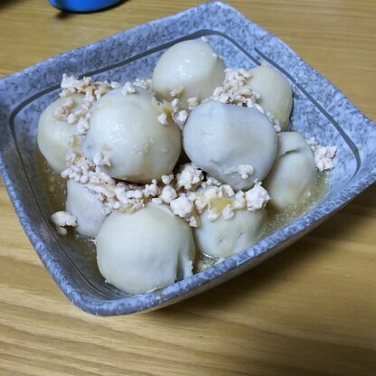 冷凍里芋でも美味しくできますね(*^^*)